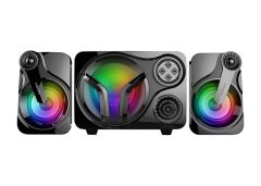 Mikado MD-BT28 5W+3W×2 BT,TF Card,USB, FM Radyo Siyah Led Işıklı Speaker