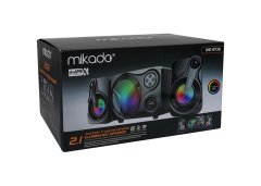 Mikado MD-BT28 5W+3W×2 BT,TF Card,USB, FM Radyo Siyah Led Işıklı Speaker