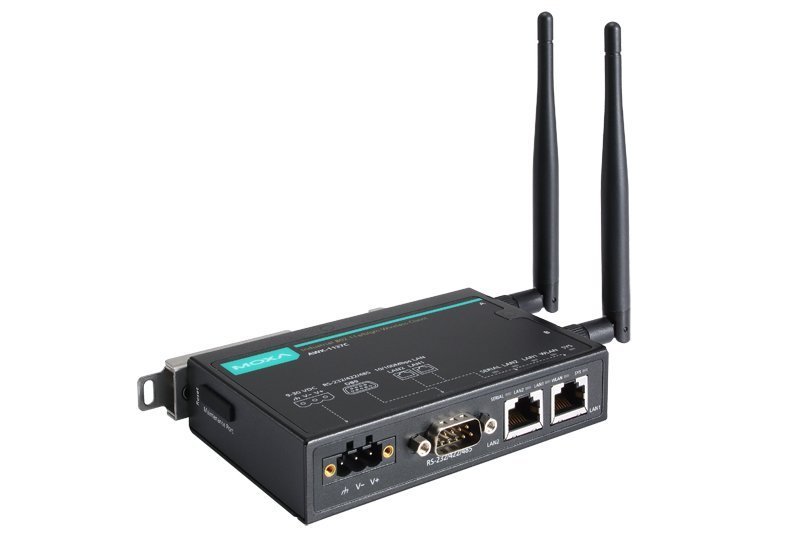Moxa Endüstriyel 802.11a/b/g/n wireless client seri/Ethernet, EU bandı, -40 ila 75°C  AWK-1137C-T