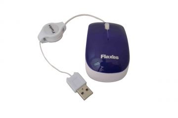 FLAXES FLX-707RML USB MAKARALI MOUSE LACİVERT *BLİSTER KUTU*