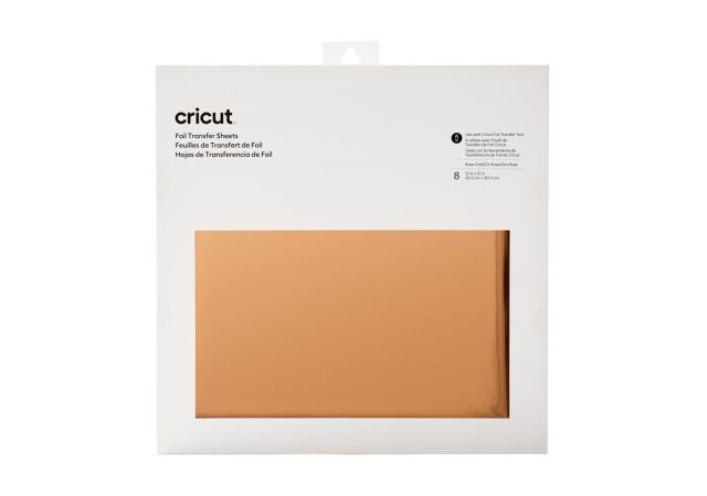 CRICUT 2008720 TRANSFER FOLYO SAYFA 30X30CM 8 SAYFA ROSE GOLD