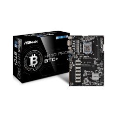 Asrock H110 Pro BTC+ , 13 Ekran Kartı (Nvidia+AMD) Desteği Sunan Ultimate Bitcoin, Ethereum, Zcash LGA 1151 Mining Anakart