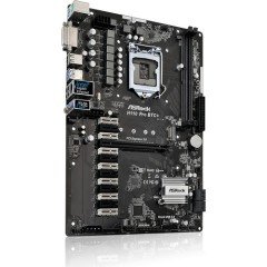Asrock H110 Pro BTC+ , 13 Ekran Kartı (Nvidia+AMD) Desteği Sunan Ultimate Bitcoin, Ethereum, Zcash LGA 1151 Mining Anakart