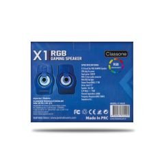Classone X1 Blue RGB Gaming Hoparlör – Mavi