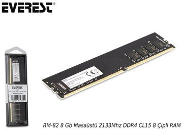 Everest RM-82 8 Gb Masaüstü 2133Mhz DDR4 CL15 8 Çipli RAM