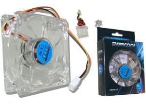 Evercool 120*120*25 Işıklı Kasa Fanı