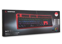 Rampage KB-R18 Myth Kırmızı USB Gökkuşağı Aydınlatmalı Q Mekanik Gaming Klavye