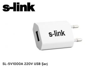 S-link IP-826 Akıllı Telefonlar için 5V 1000MA Ev Şarj Adaptör