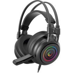 Rampage Rm-K2 X-Quadro Siyah USB 7.1 Version RGB Işık Efektli Oyuncu Mikrofonlu Kulaklık