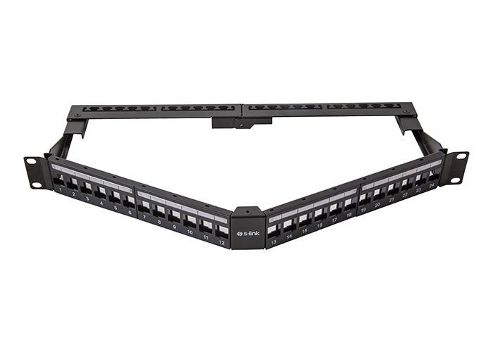 S-Link SL-P625 24 lü Kolay Kullanımlı, UTP BOŞ V Şeklinde Patch Panel