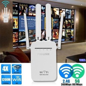 Pix-Link LV-WR09 Kablosuz- N WPS + WISP+WDS 300 Mbps Repeater+Access Point+Bridge Kablosuz Router