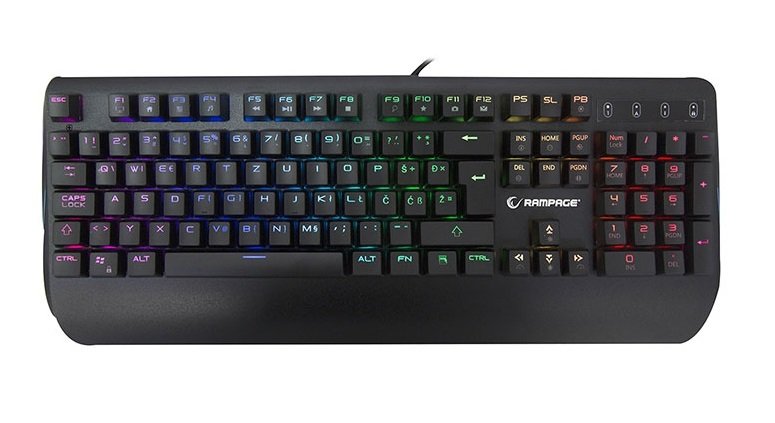 Rampage KB-R90 ORION RGB Versiyon USB Blue Switch Gaming Mekanik Klavye