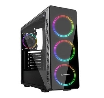 Everest Escape Oyuncu Kasası - 4 Led Fanlı Temper Camlı Gaming