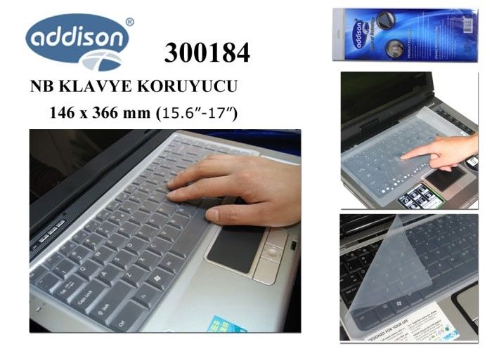 Addison 300184 15.6-17 Notebook Klavye Koruyucu