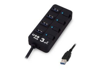 S-link SL-U307B 4 Port Usb 3.0 Hub...Taşıması Kolay Minimal Tasarımlı 4 Adet Usb 3.0 Data ve Hızlı Şarj Portlu Aç-Kapa Anahtarlı Mavi Ledli Usb Hub