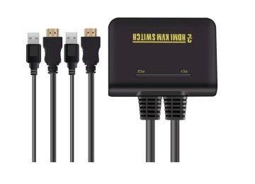 S-Link SL-2702HKW 2'li HDMI Kablolu Otomatik Kvm Switch, 1.8 M