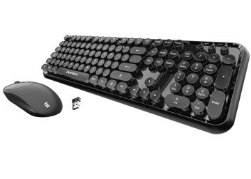 Everest ROUND KM-6282 Siyah Kablosuz Q Multimedia Klavye + Mouse Set