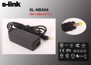 S-link SL-NBA04 30W 19V 1.58A 4.0*1.7 Hp-Lenovo-Asus Netbook Standart Adaptör