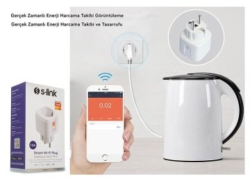 S-Link Swapp SL-02 10 Amper Akıllı Priz Wifi TUYA Destekli