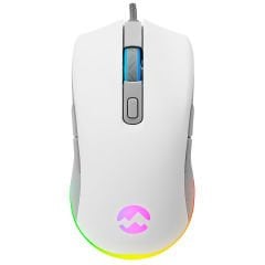 Everest SGM-L1 LUMOS Beyaz Gri 6400dpi RGB Ledli Makrolu Gaming Oyuncu Mouse