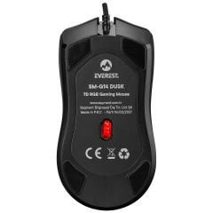 Everest SM-G14 DUSK Usb Siyah 1600-7200 dpi RGB Ledli Gaming Oyuncu Mouse
