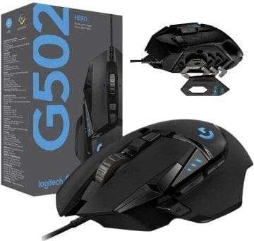 Logitech G502 HERO Gaming Mouse Ultra Performans Yeni Nesil