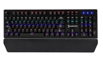 Gamepower Warlock Gerçek Mekanik Mavi Switch Klavye - 7 Renk LED Gaming