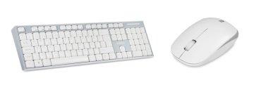 Everest Km-6063 Beyaz Gri Nano Kablosuz Daktilo Tip Q Multimedia Klavye Mouse Set    (KUTU DEFOLU)