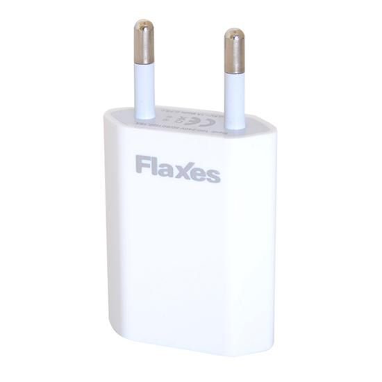 Flaxes Fxa-600B 5V 1A Ev Şarjı Gsm Uyumlu 1 Usb Beyaz