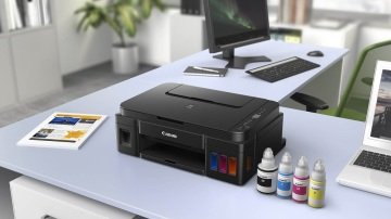 Canon Pixma G2411 Çok Fonksiyonlu Fotokopi Tarayıcı Tanklı Yazıcı - Hibrit Mürekkepli Tasarruflu Yazıcı