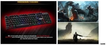 Everest KB-X88 BLAST Siyah USB Gökkuşağı Aydınlatmalı Q Oyuncu Klavyesi
