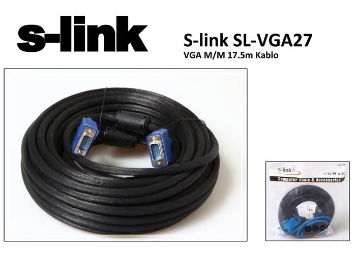 S-link SL-VGA27 VGA M/M 17.5m Kablo