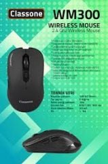 Classone WM300 Serisi Kablosuz Mouse - Siyah