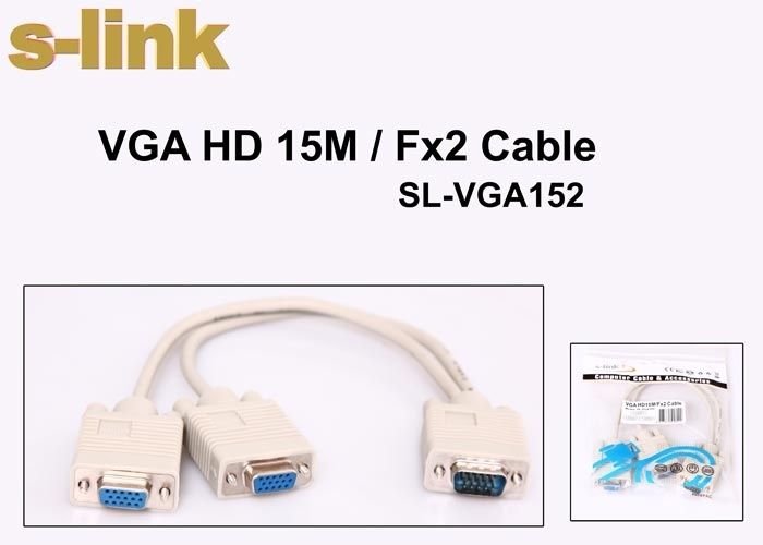 S-link SL-VGA152 VGA TO 2 VGA 30cm Kablosu