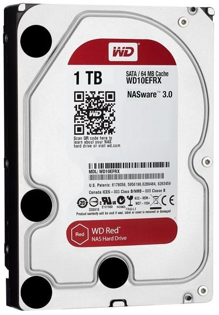WESTERN DİGİTAL 1TB Red Sata 3.0 5400RPM 64MB 3.5'' Dahili NAS Diski