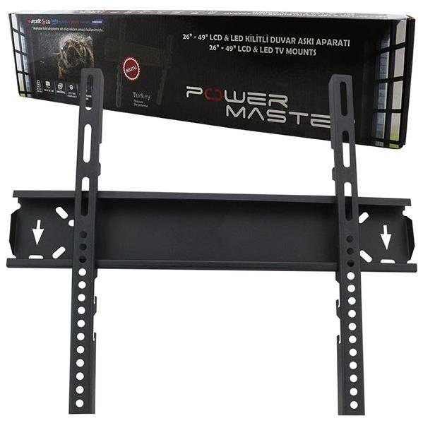 POWERMASTER PWR-40S 26'' - 49'' KİLİTLİ SABİT LCD DUVAR ASKI APARATI