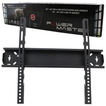 POWERMASTER PWR-40S 26'' - 49'' KİLİTLİ SABİT LCD DUVAR ASKI APARATI