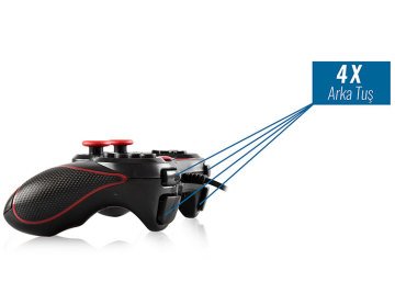 Snopy Rampage SG-R601 PS3/PC Kırmızı USB 1.8m Joypad