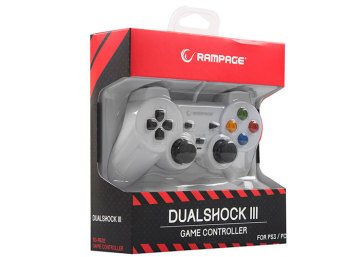 Snopy Rampage SG-R602 PS3/PC Beyaz USB 1.8m Joypad