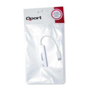 QPORT Q-TR45 TYPE-C TO RJ45 (GİGABİT)NETWORK ÇEVİRİCİ