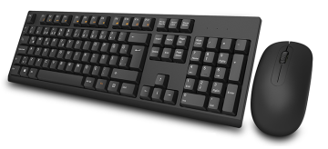 Everest KM-2510 Siyah Kablosuz Q Multimedia Klavye + Mouse Set  (Kutu Deformeli)