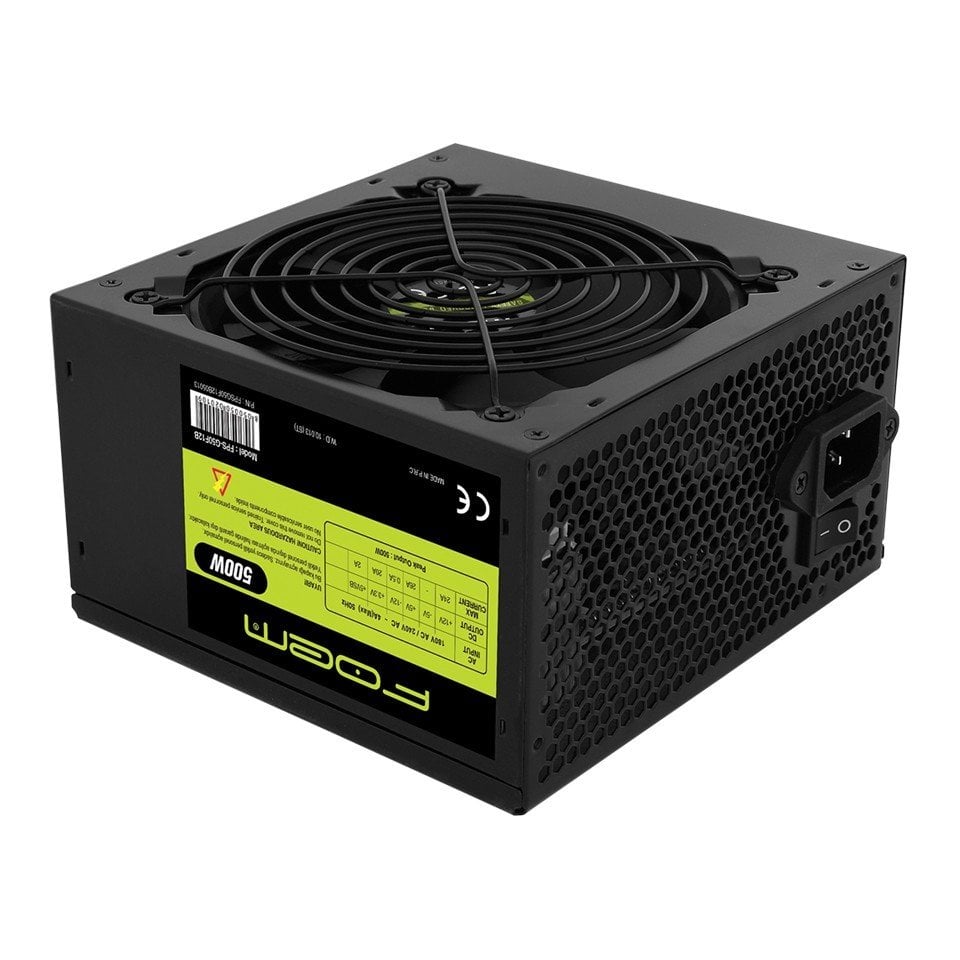 FOEM FPS-G50F12B 12CM 500W Power Supply (PPFC)