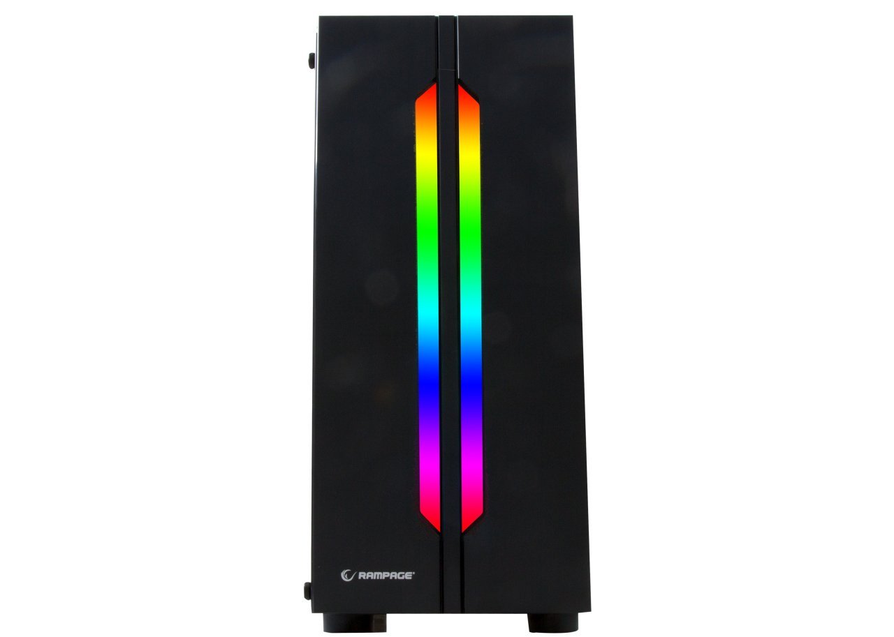 Rampage SPECTRA Tempered Glass Rainbow Fan ve Ledli 1*Usb 3.0 + 2* Usb 2.0 Gaming Kasa