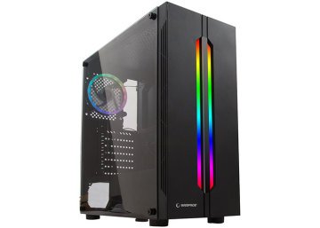 Rampage SPECTRA Tempered Glass Rainbow Fan ve Ledli 1*Usb 3.0 + 2* Usb 2.0 Gaming Kasa
