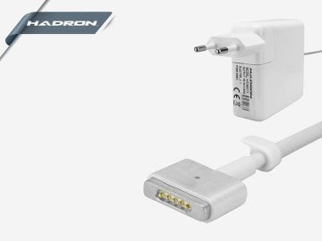 Hadron HD796 Apple Macbook Pro Adaptör - Apple 60W MagSafe 2 16.5V 3.65A T Type Adaptör