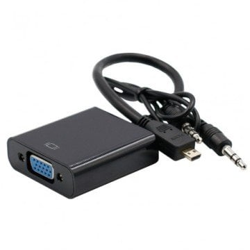 Hiper HC20 Micro Hdmi to Vga + Audio Görüntü ve Ses Aktarıcı Converter