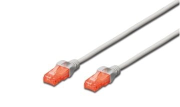 Digitus Cat6 Bakır Patch Kablo - 2Mt U/UTP LSZH Gri Renk DK-1617-020