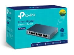 TP-LINK TL-SG108 8 PORT GIGABIT MASAÜSTÜ SWITCH (ÇELİK KASA)