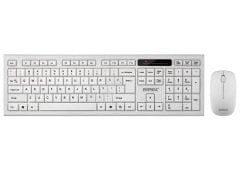 Everest KM-6121 Beyaz Kablosuz Q Slim Klavye + Mouse Set (DEFOLU)