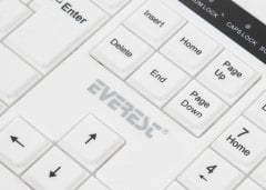 Everest KM-6121 Beyaz Kablosuz Q Slim Klavye + Mouse Set